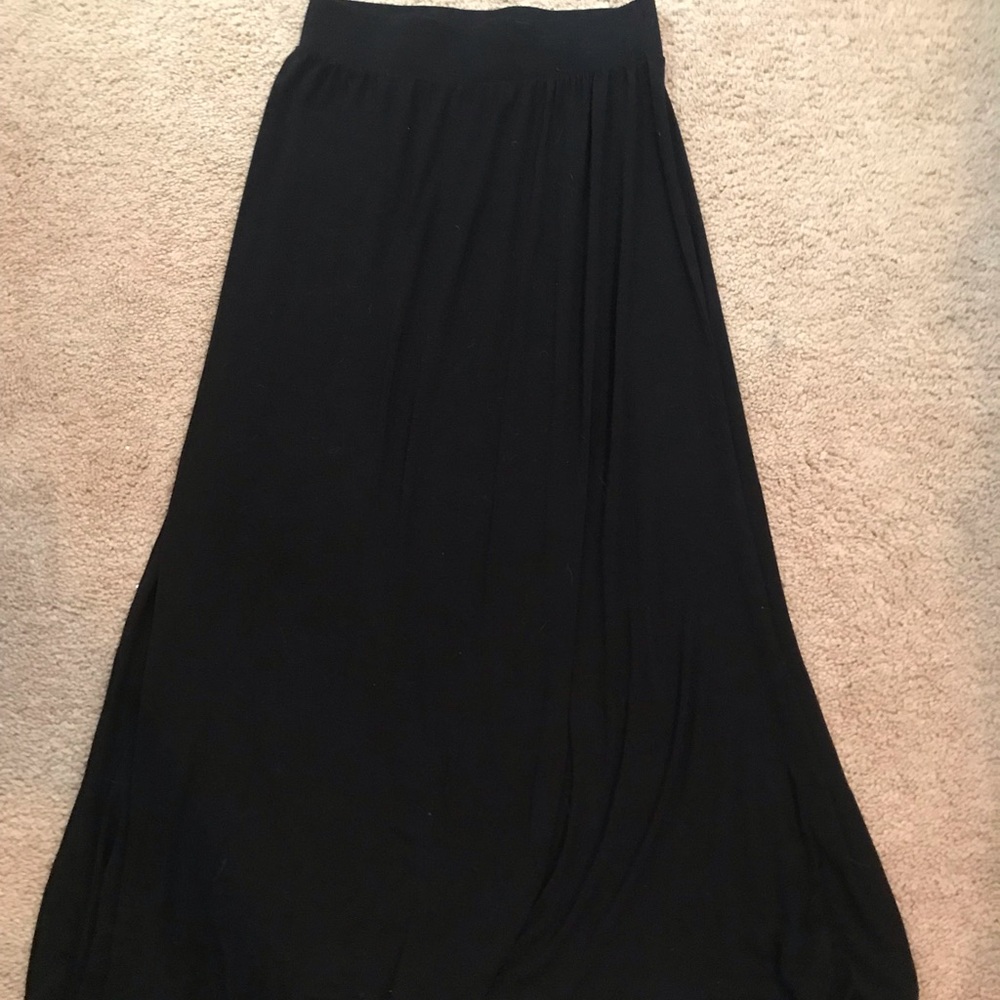 Black maxi skirt